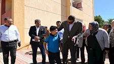 بالصور- محافظ جنوب سيناء يتفقد أعمال توسعة مدرسة جيل أكتوبر بشرم الشيخ