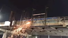 بدء تنفيذ أعمال الصيانة ورفع كفاءة كوبري الفنجري اتجاه حدائق القبة
