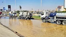 بالتفاصيل.. كسر مفاجئ بخط مياه رئيسي يقطع الخدمة عن 9 مناطق بالقاهرة