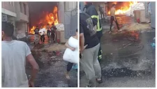 حريق هائل بمصنع بلاستيك في الإسكندرية.. والحماية المدنية تدفع بـ 10 سيارات إطفاء- صور