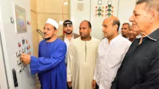 محافظ أسيوط يطلق التشغيل التجريبي لمحطتي صرف صحي بديروط -صور