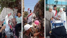 "اختار العُمرة بدل الفرح".. عريس من إسنا يحتفل بزفافه على الطريقة الصعيدية