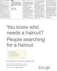 جوجل تروج لبرنامجها الإعلاني بصفحات منافسيها!
