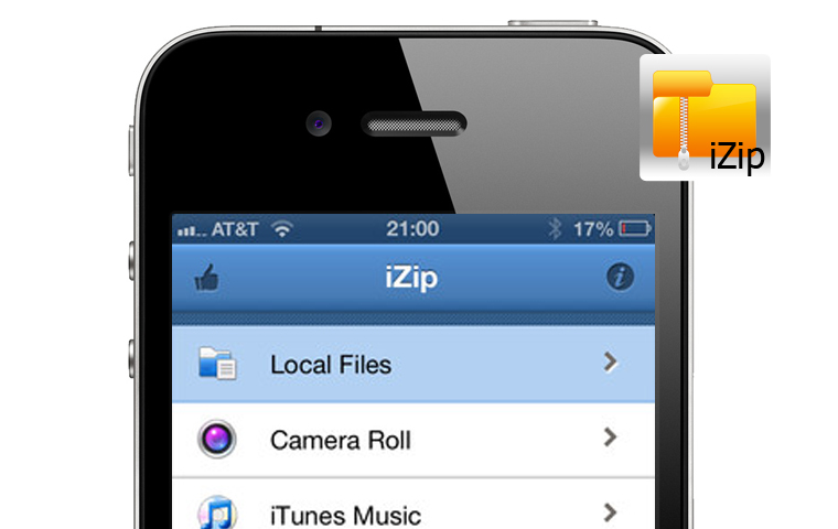 «تطبيق اليوم» iZip لإدارة الملفات المضغوطة