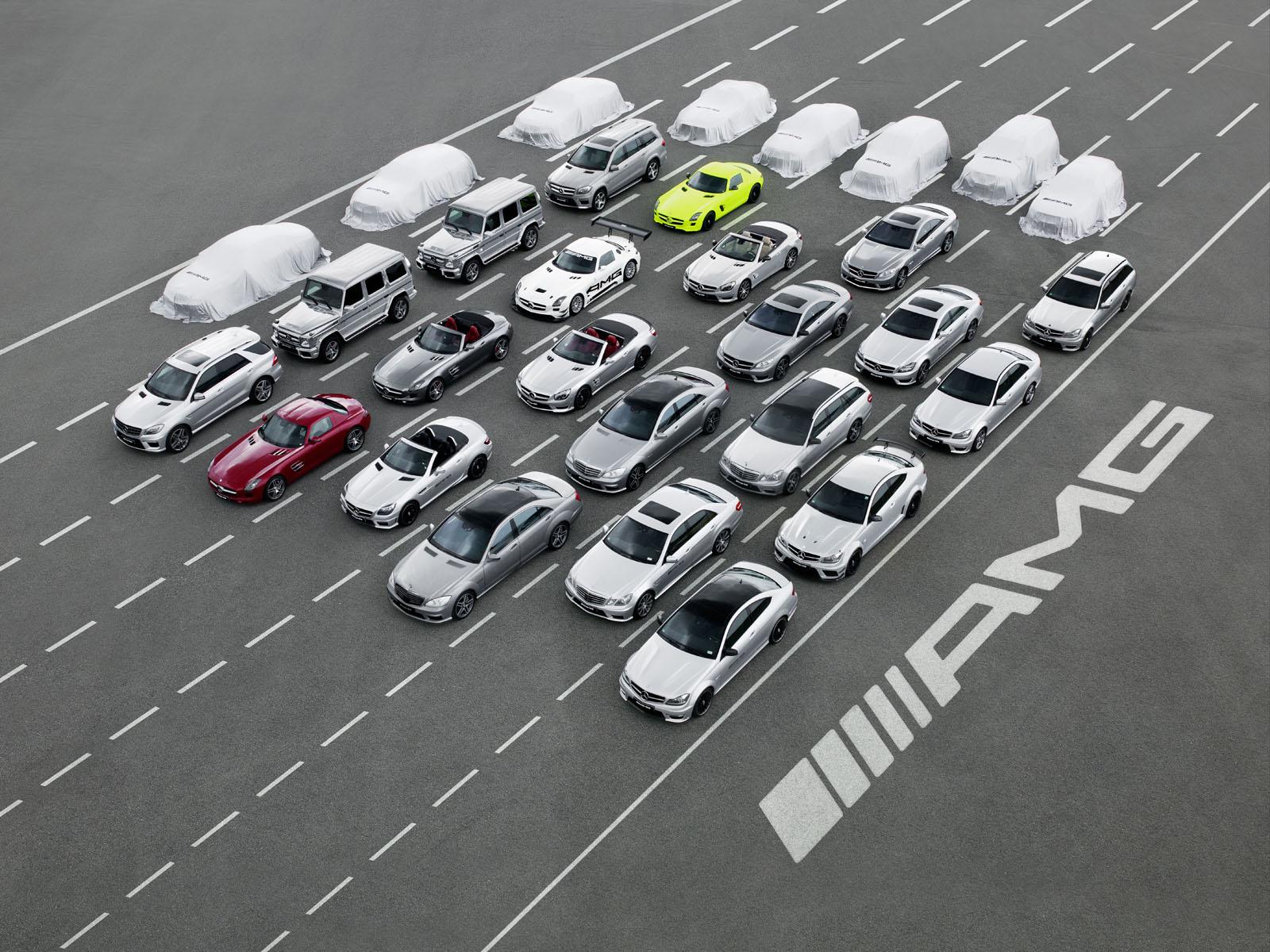 AMG تنشر صورة تشويقية لـ8 سيارات جديدة
