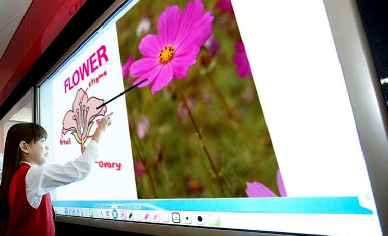 LG تغير مفهوم الألواح الدراسية بشاشة تفاعلية عملاق