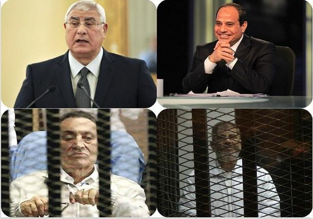 رؤساء مصر فى ذكرى احتفالات اكتوبر