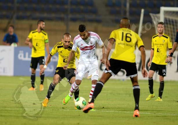 جانب من مباراة وادي دجلة والزمالك بالدوري