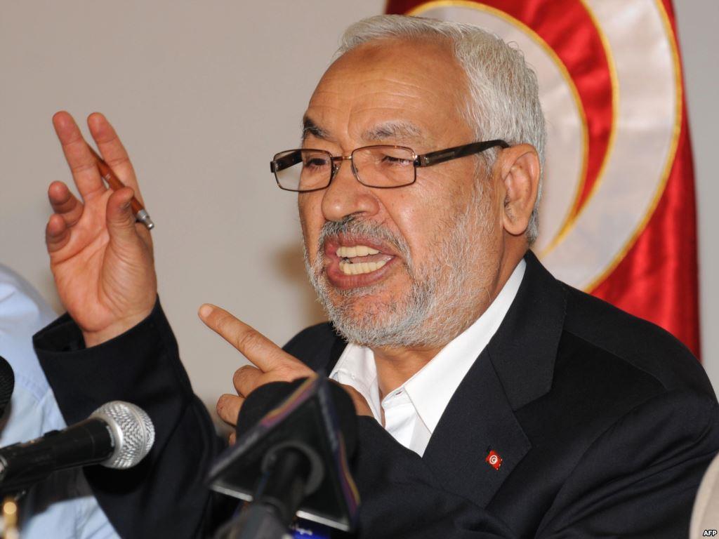 راشد الغنوشي رئيس حزب حركة النهضة التونسية