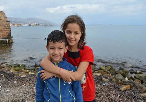 السوريين يهربون من ويلات الحرب إلى شاطئ تشيوس اليو