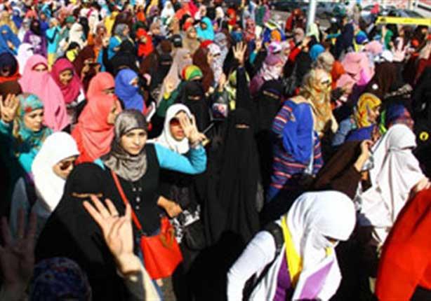  تظاهرات طالبات الأزهر 