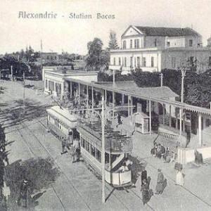 محطة باكوس بالاسكندرية سنة 1910