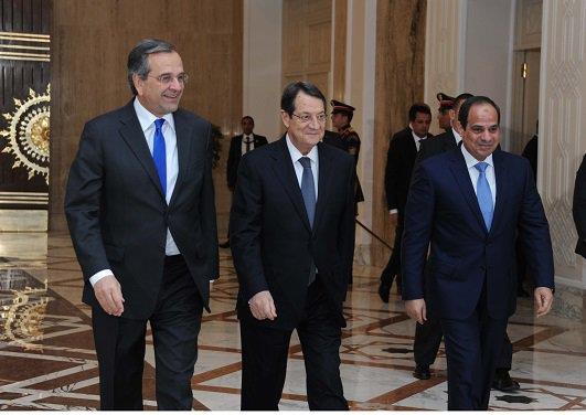 رئيس قبرص ورئيس وزراء اليونان يغادران القاهرة
