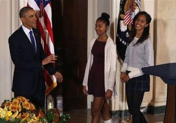 ساشا وماليا ابنتا الرئيس باراك أوباما