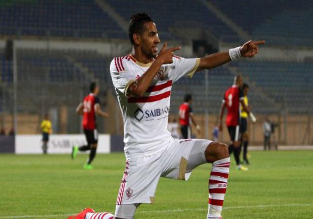 اللاعب مؤمن زكريا المعار لصفوف الزمالك