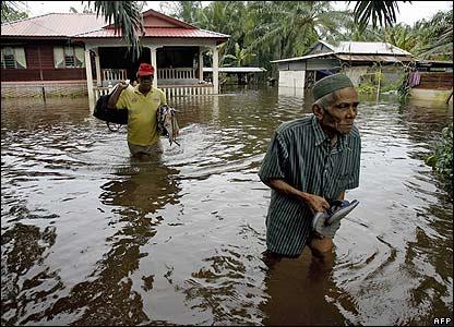 الفيضانات في ماليزيا                              