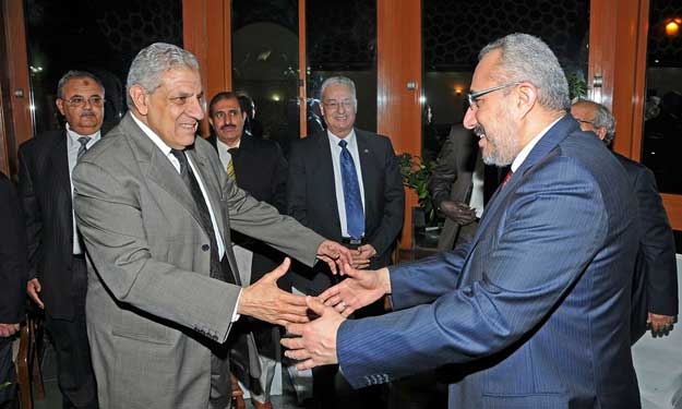 صور- محلب يستقبل مستشار رئاسة الوزراء الليبي من أج