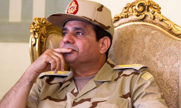 السيسي يطالب المصريين بالوقوف خلف الجيش لـ''مواجهة
