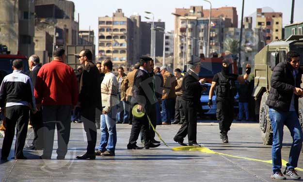 عدسة مصراوي ترصد آثار انفجار قنبلتين أعلى كوبري ال