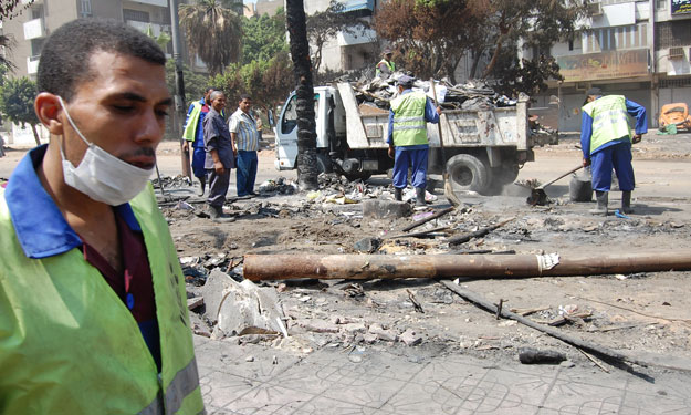 نظافة القاهرة: خرطوش وطلقات حية في مخلفات تظاهرات 