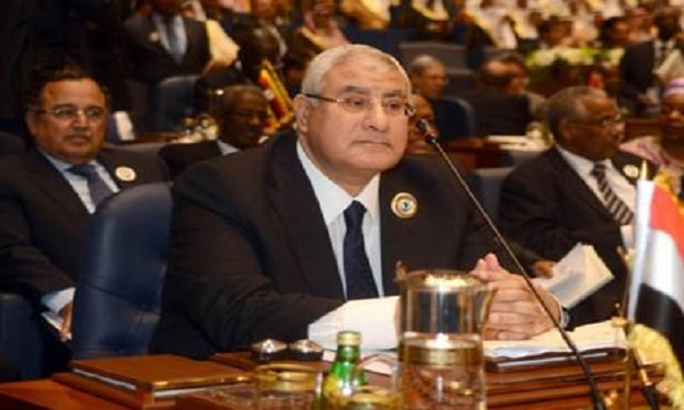 منصور: شعب مصر لن ينسى من سانده في محنته عقب ثورة 