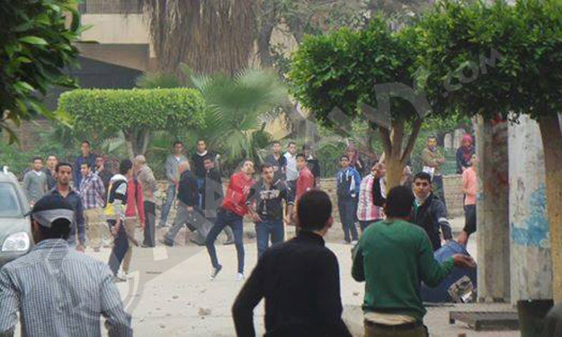 اشتباكات بين طلاب الإخوان وقوات الأمن بشارع قصر ال