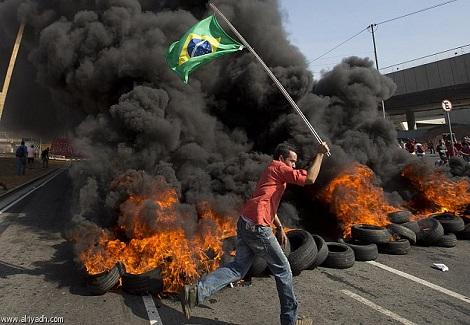 موجة من الاحتجاجات بالمدن البرازيلية