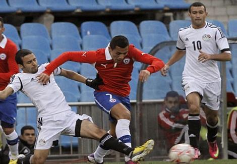مباراة مصر وتشيلي