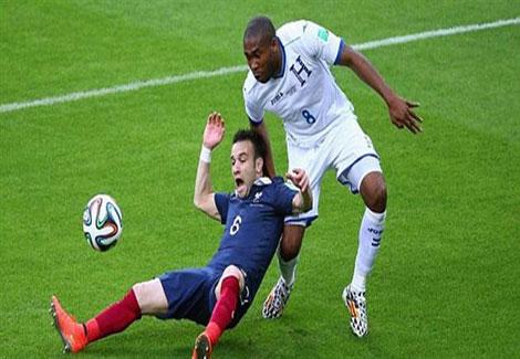 مباراة منتخب هندوراس مع فرنسا بكأس العالم