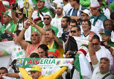 احتفال الجزائر بالفوز
