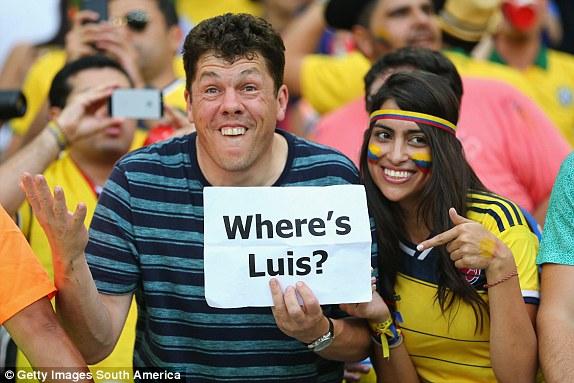 جماهير كولومبيا تسخر من ''العضاض'' سواريز