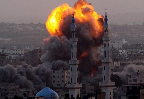 أرشيفية لاحدي الهجمات علي قطاع غزة