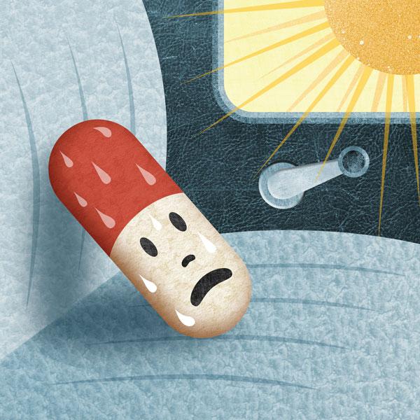  حرارة الصيف قد تُفسد مفعول الأدوية داخل السيارة