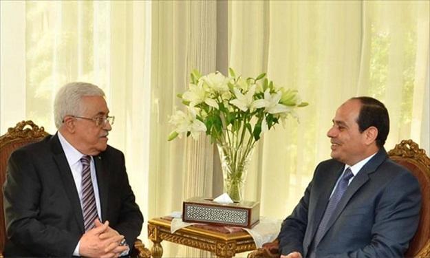  الرئيس عبد الفتاح السيسي و الرئيس الفلسطيني محمود