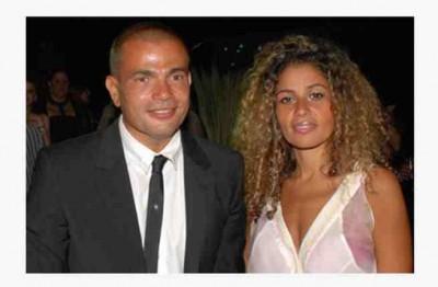 عمرو دياب و زوجتة