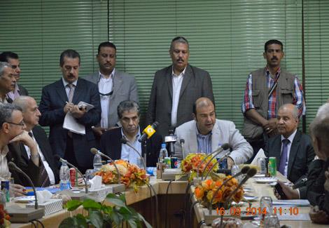 جانب من اجتماع خالد حنفي وزير التموين مع رون فيردو