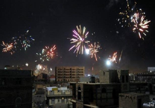 الحوثيون احتفلوا بسيطرتهم على العاصمة صنعاء بإطلاق
