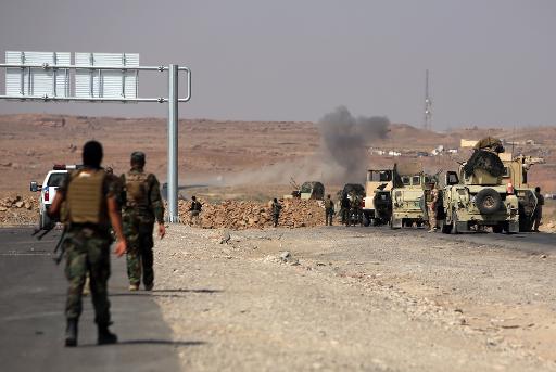 عناصر من القوات العراقية المسلحة في محافظة صلاح ال