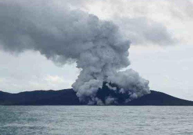 ثوران بركان في مملكة تونغا