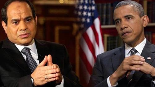 الرئيس الأمريكي أوباما والرئيس المصري عبدالفتاح ال