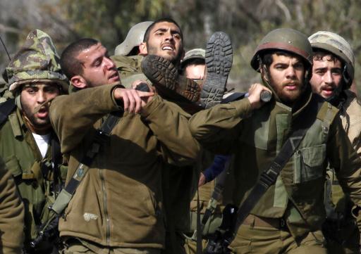 الجنود الإسرائيليين الجرحى ارشيفية