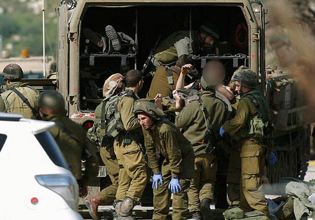 قوات الاحتلال الاسرائيلي تخلي جرحاها من منطقة الهج