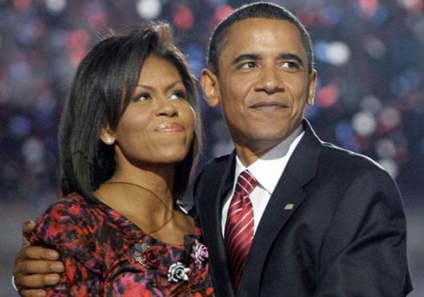 الرئيس الأمريكي باراك أوباما والسيدة الأولى ميشيل