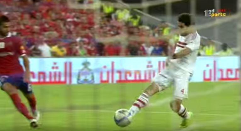 عمر جابر يحرز الهدف الأول للزمالك