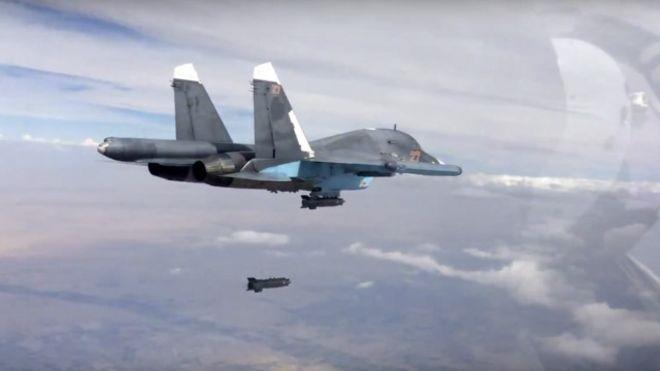 بدأت روسيا غاراتها الجوية داخل سوريا في 30 سبتمبرأ