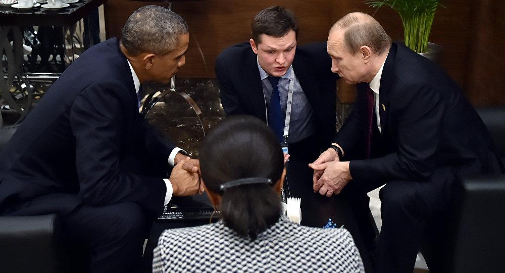 جانب من المحادثات الشخصية بين بوتين وأوباما 