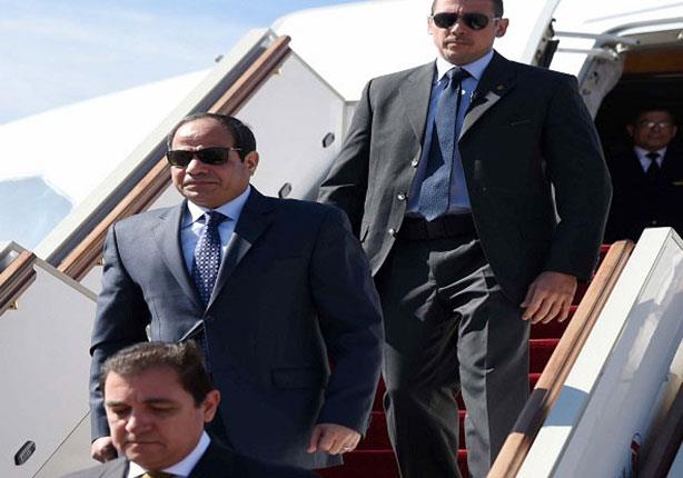 وصل الرئيس عبد الفتاح السيسي إلى العاصمة البريطاني