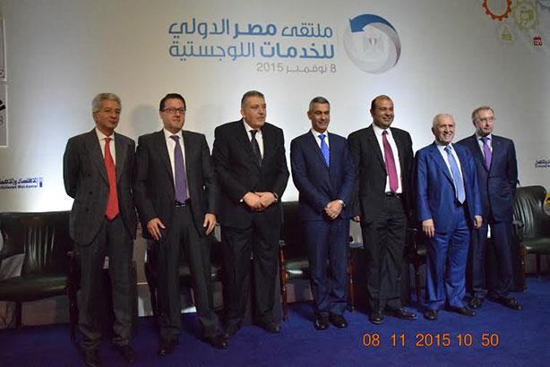 الوزير خلال افتتاح ملتقى مصر الدولي للخدمات اللوجس