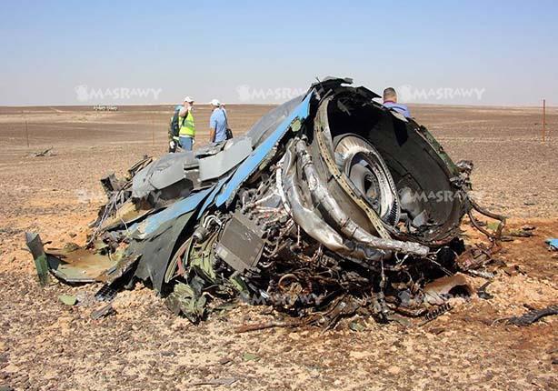 الطائرة الروسية التي سقطت في سيناء