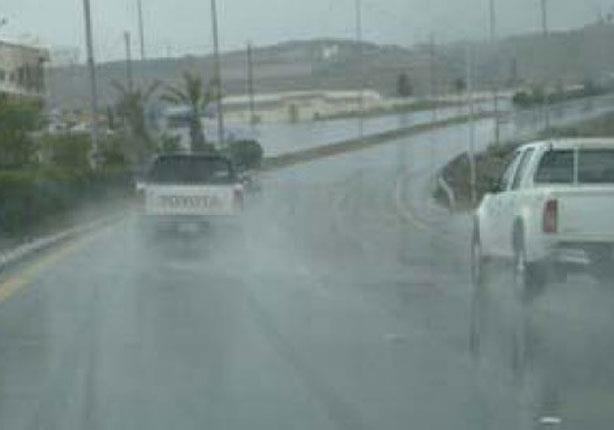 شمال سيناء تتعرض لامطار غزيرة